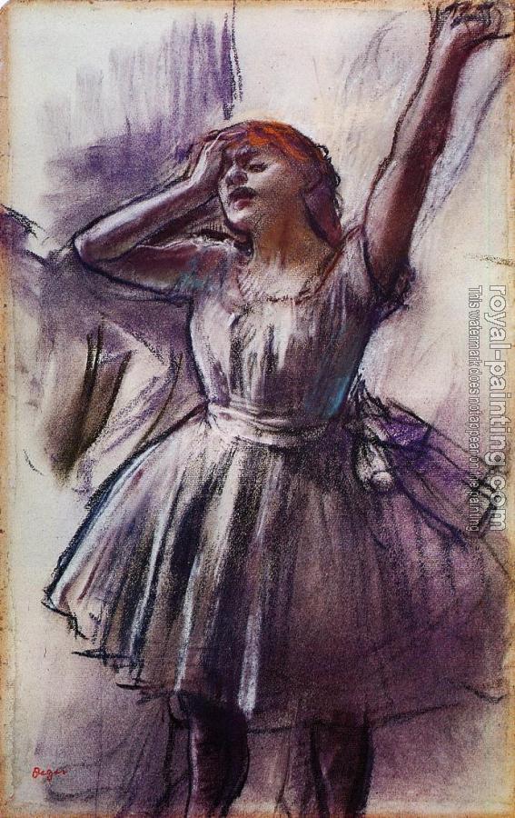 Edgar Degas : Dancer with Left Art Raised